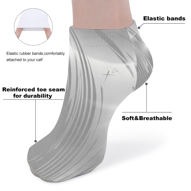 x4Fire (x4TPF) Silver Fire Comfortable Pattern Socks (5 Pairs)