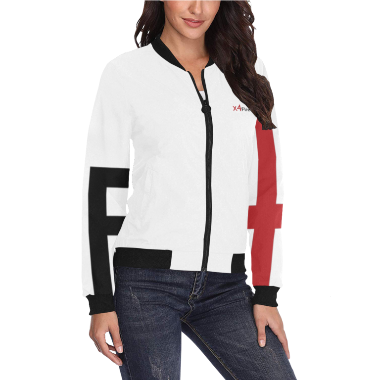x4Fire (XFAA) All Over Print Bomber Jacket for Women