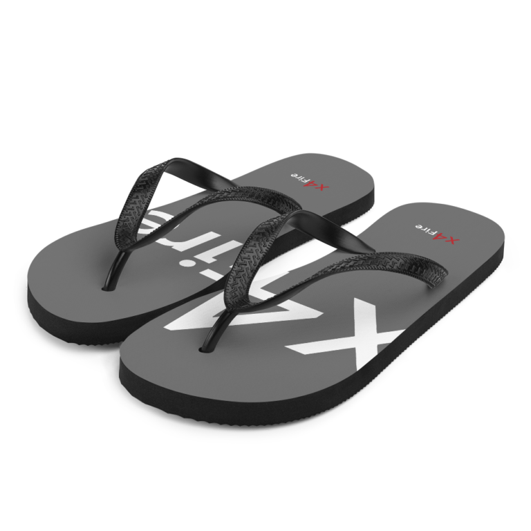 x4Fire (XFPF) Dark Grey Flip-Flops