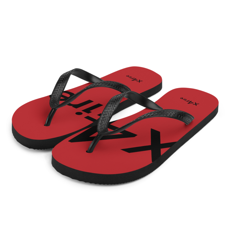 x4Fire (XFPF) Red Black Flip-Flops