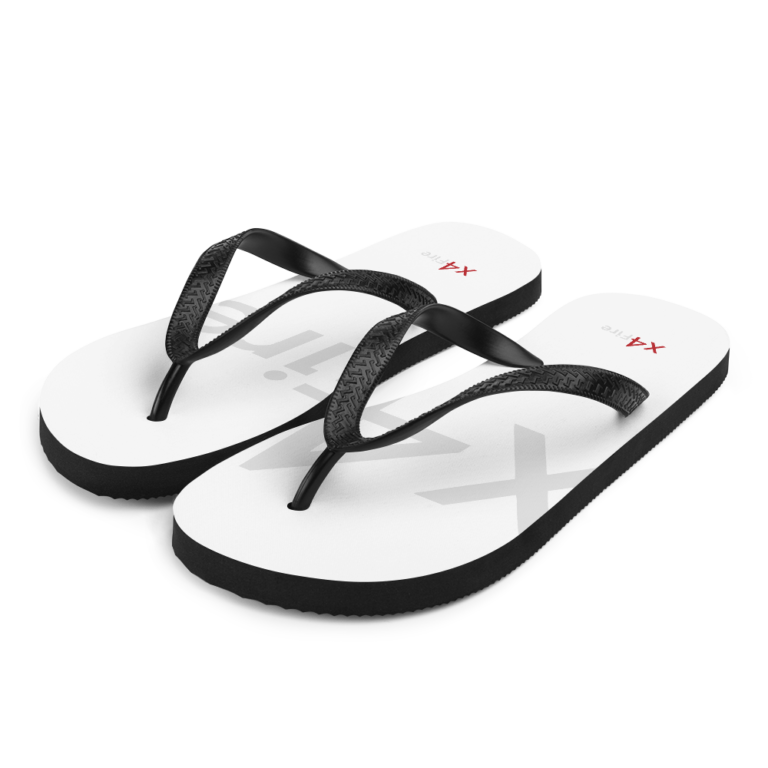 x4Fire (XFPF) White Light Grey Flip-Flops
