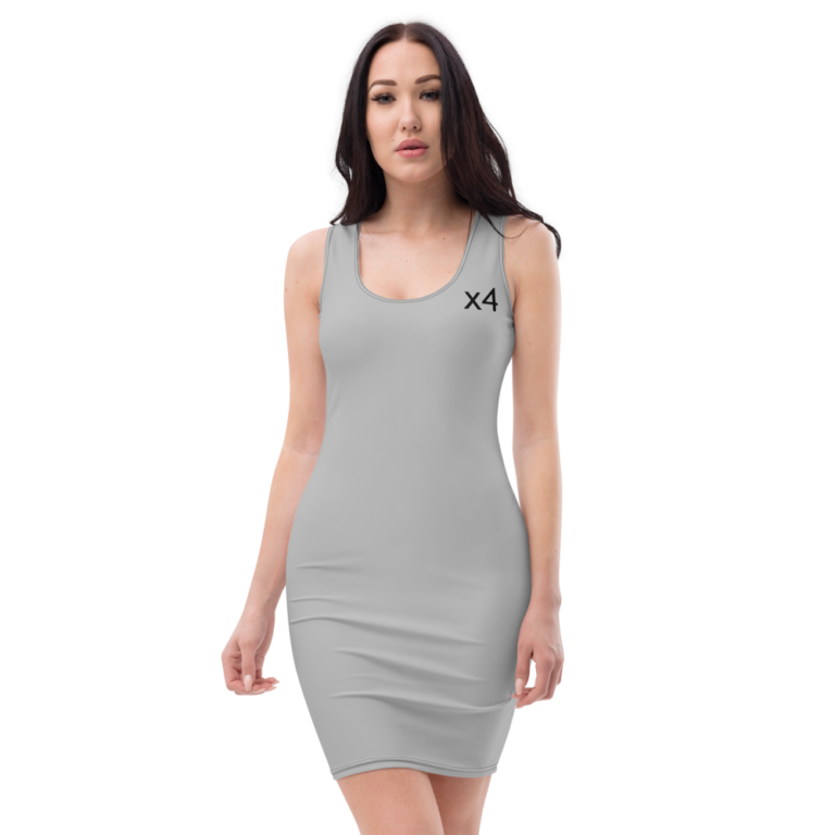 x4Fire (X4PF) Silver Black Cut & Sew Dress