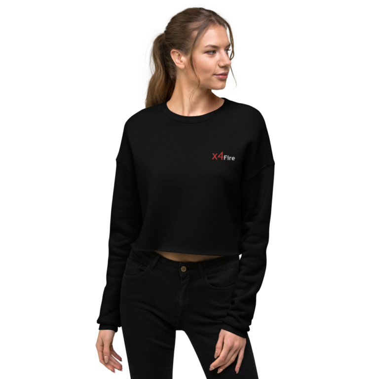 x4Fire (XFPF) Black Crop Sweatshirt
