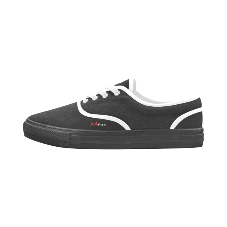 x4Fire (XFAA) Black & White Men's Canvas Shoes