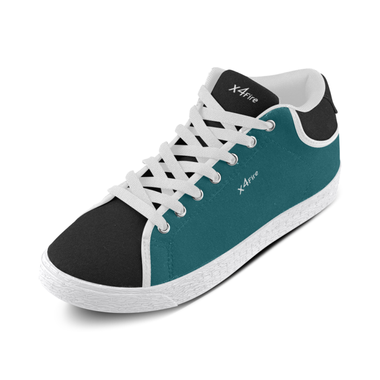Junggle Fire Black Men's Chukka Canvas Shoes