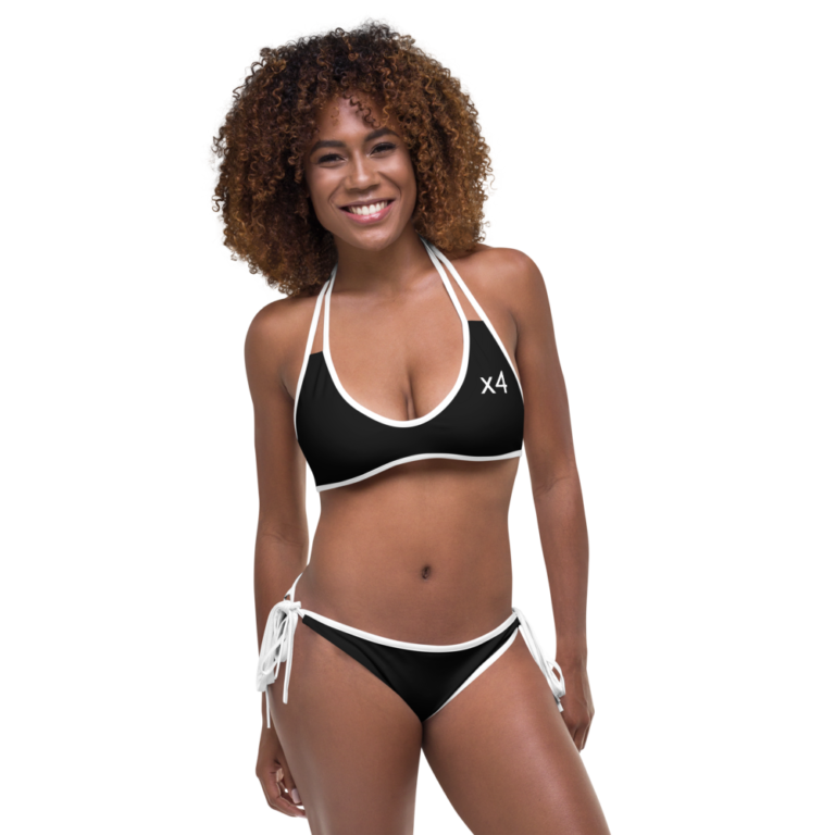 x4Fire A2 (X4PF) B2 WLBLWS Black White XL Reversible Bikini