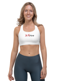 x4Fire A0 (XFPF) 1OLB White Sports Bra