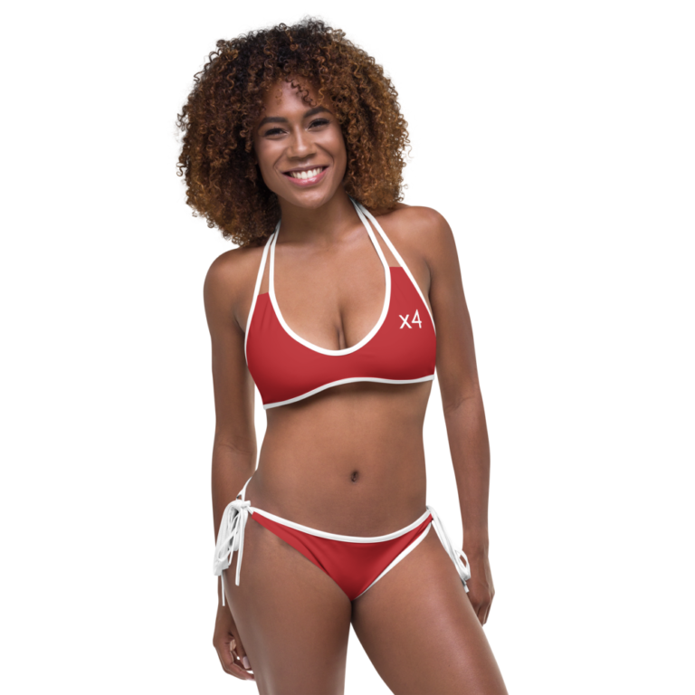 x4Fire A2 (X4PF)  B2 WLWLWS Red Black XL Reversible Bikini
