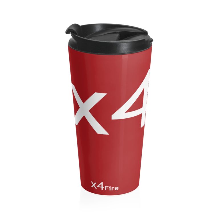 x4Fire (XFPT) Red Stainless Steel Travel Mug