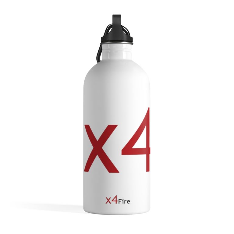 x4Fire (XFPT) RLWB White Stainless Steel Water Bottle