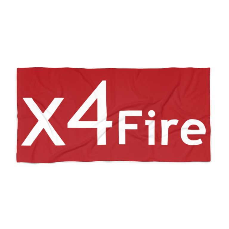 x4Fire (XFPT) WLRB Red Beach Towel