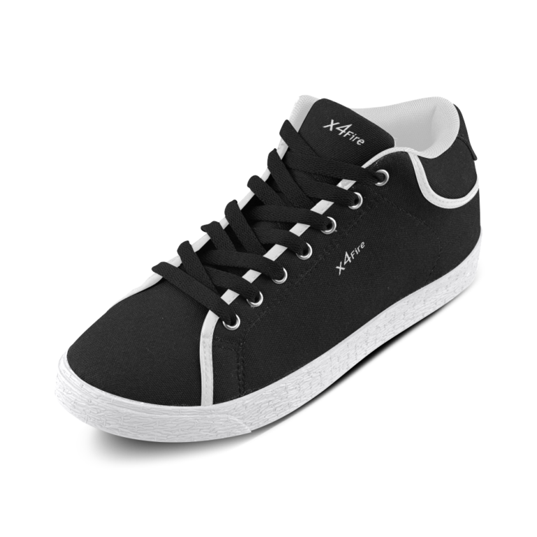 Black & White Men's Chukka Canvas Shoes