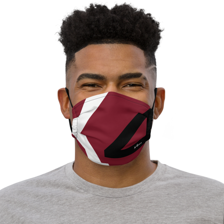 x4Fire (XFPF) WBLGB Maroon Face mask