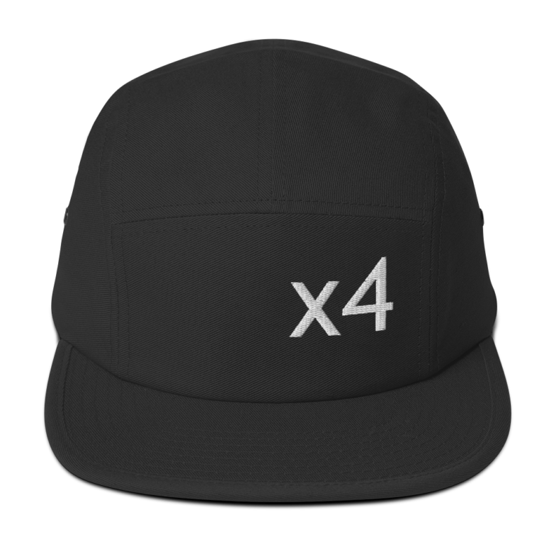 x4Fire (X4PF) WLGB Grey Five Panel Cap