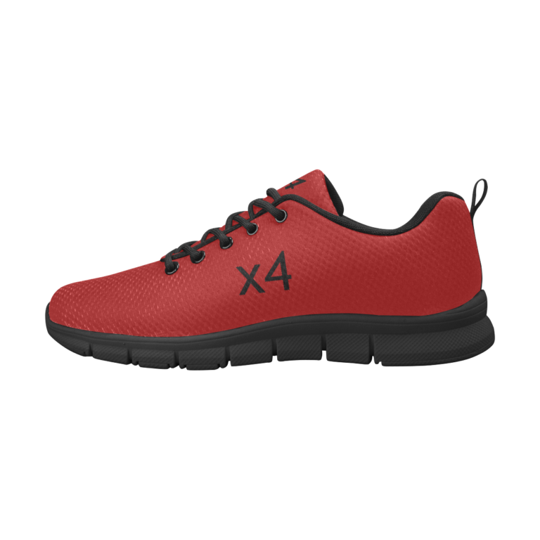 x4Fire (X4AA) Deep Red Men's Breathable Sport Shoes