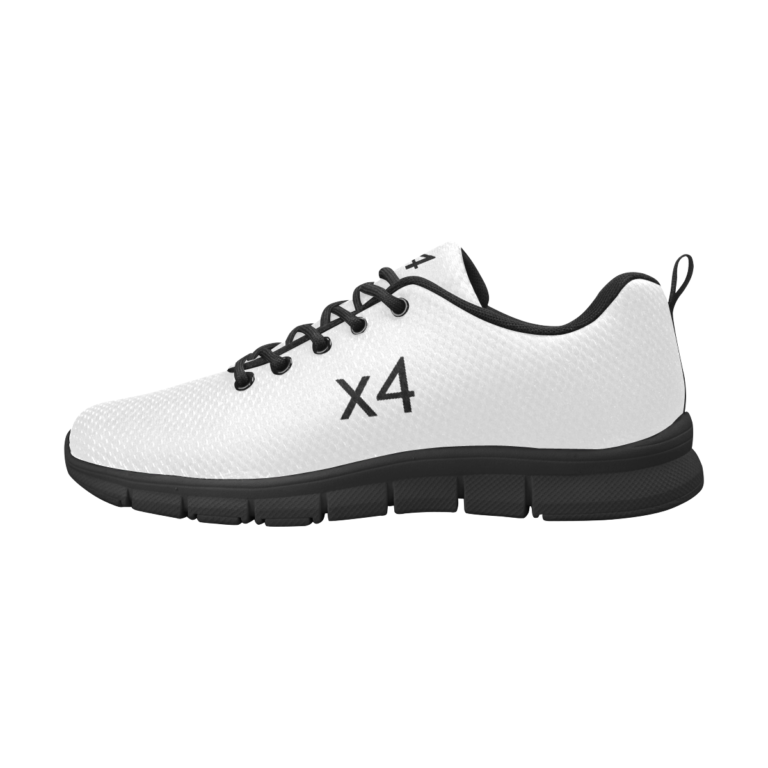 x4Fire (X4AA) White Men's Breathable Running Shoes (Model 055)