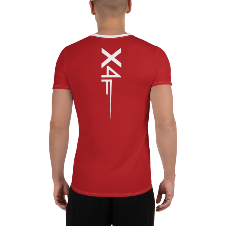 x4Fire (X4FPF) WLWS Deep Red Men’s Sport Dry Fit T-shirt