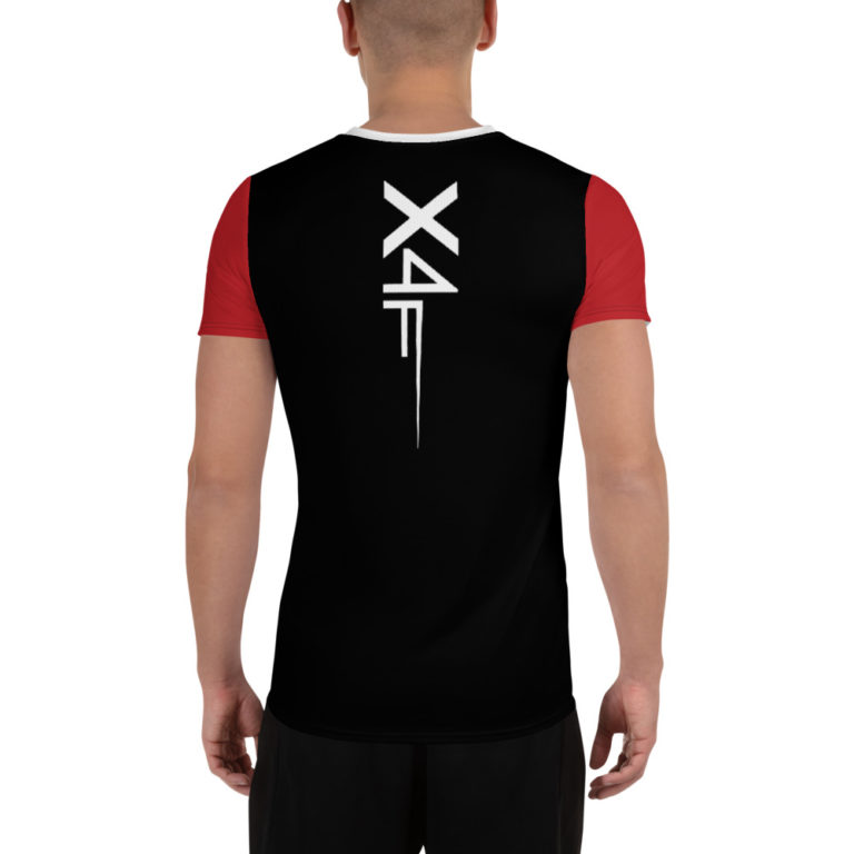 x4Fire (X4FPF) WLWS Black & Red Men's Sport Dry Fit T-shirt