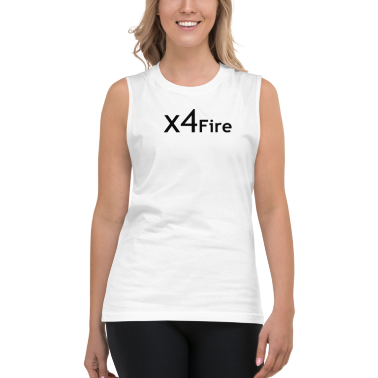 x4Fire (XFFPF) White Sleeveless Tank