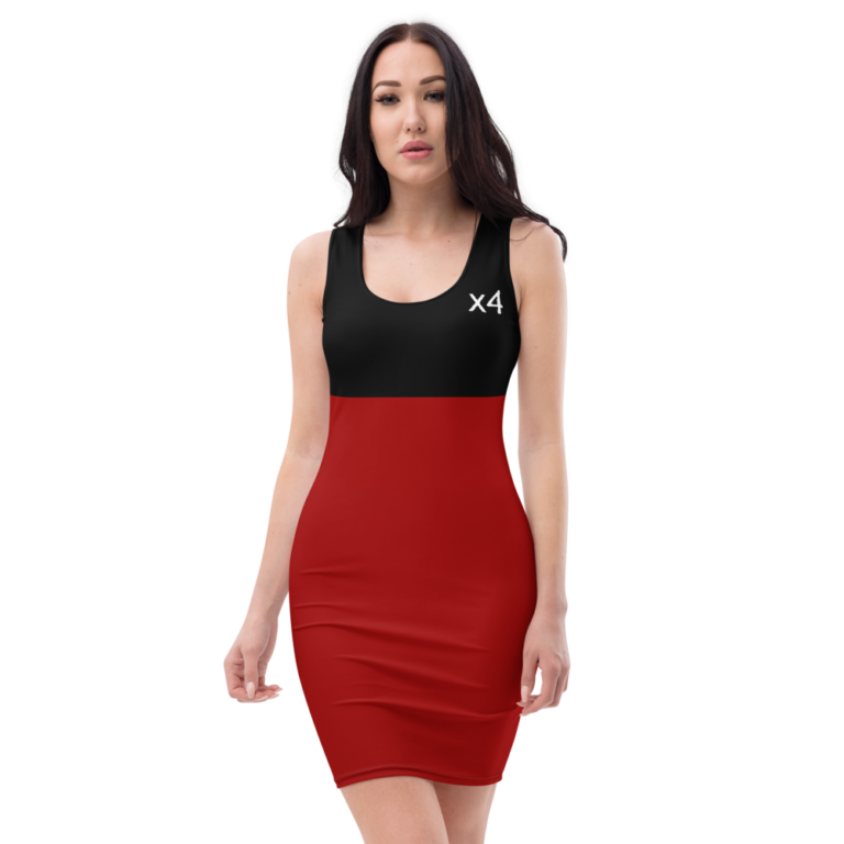 x4Fire (X4PF) WLBS Black & Red Cut & Sew Dress