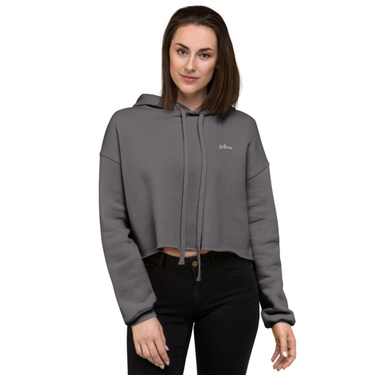 x4Fire (XFPF) Grey Crop Hoodie
