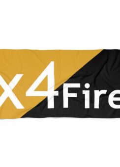 x4Fire (XFPT) Radiant Black Beach Towel