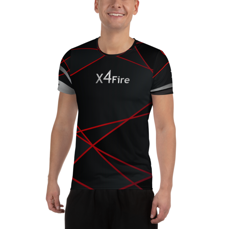x4Fire (XFPF) Redline Men's Athletic T-shirt