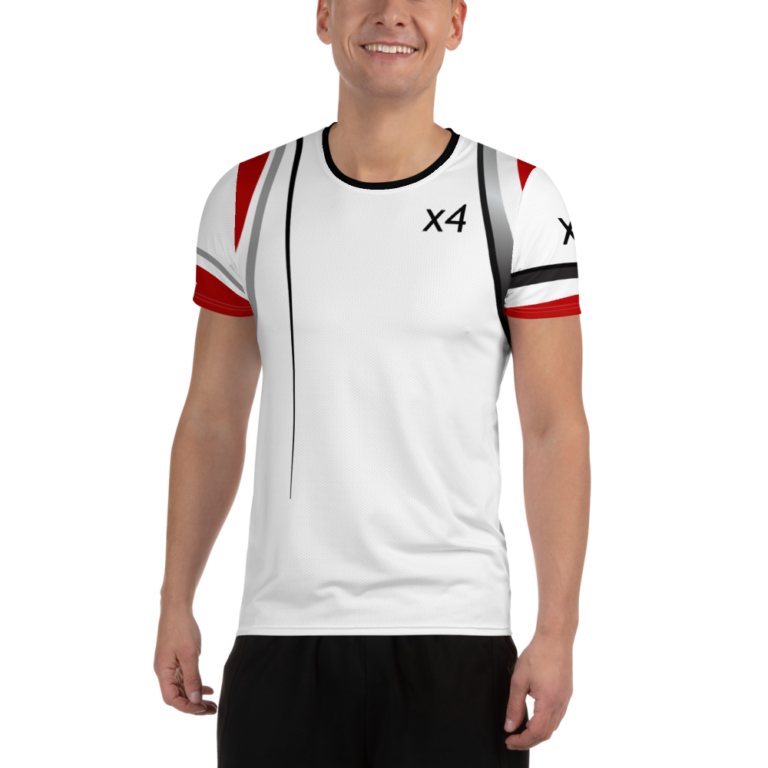 x4Fire (X4PF) Whitegen Fire Men's Athletic T-shirt