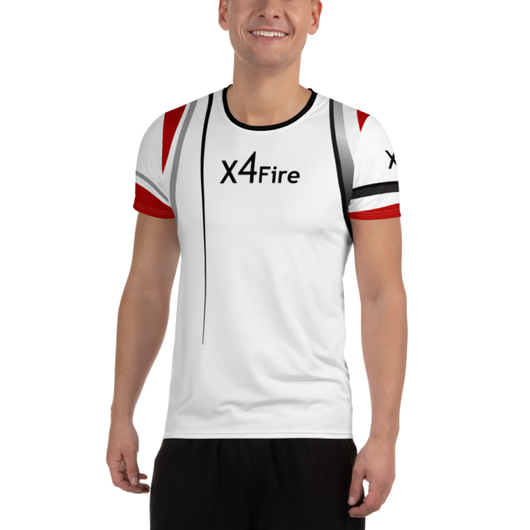 x4Fire (XFPF) Whitegen Fire Men's Athletic T-shirt