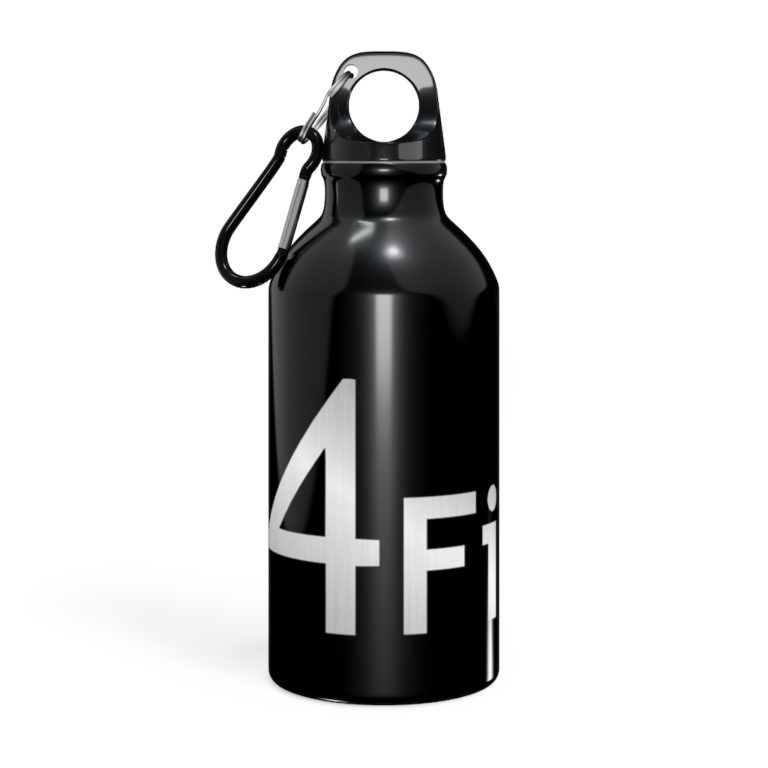 x4Fire (XFPT) Black & Silver Oregon Sport Bottle