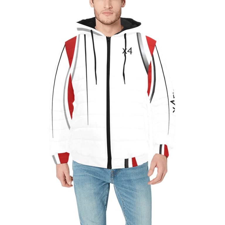 x4Fire (XFAA) Whitegen Men's Padded Hooded Jacket