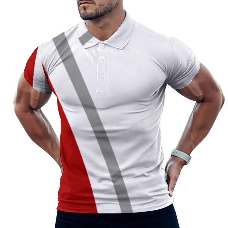 x4Fire (XNEP) Whitegen European Sode Polo Straight Shirt