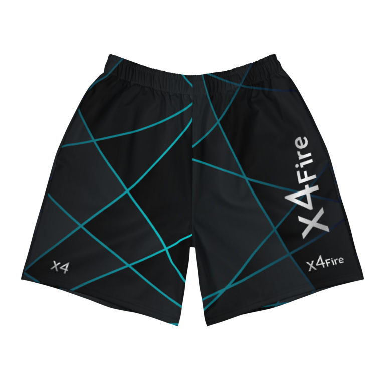 x4Fire (XFPF) Neon Fire Men’s Athletic Long Shorts