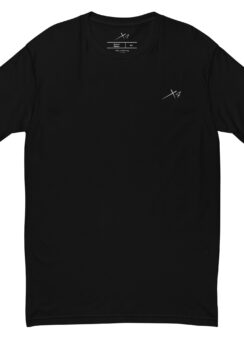 mens fitted t shirt black front 6424228374f44